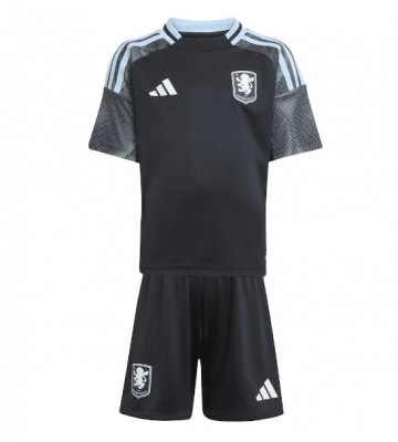 Aston Villa Boubacar Kamara #44 Udebanetrøje Børn 2025-26 Kortærmet (+ Korte bukser)